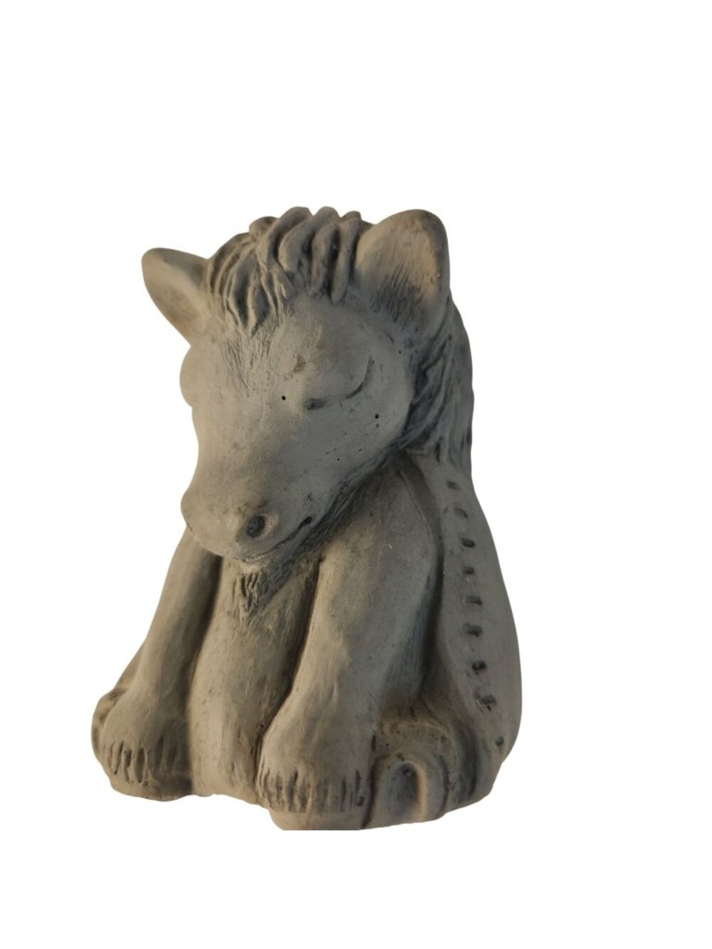 Michael Gentilucci Meditating Horse Designer Stone Zen Creation Cast Stone